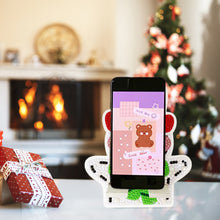Load image into Gallery viewer, Diamond Painting Desktop Cellphone Stand Best Gift for Girls (Christmas Snowman)