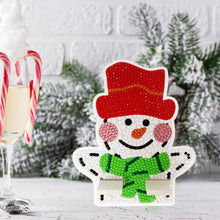Load image into Gallery viewer, Diamond Painting Desktop Cellphone Stand Best Gift for Girls (Christmas Snowman)