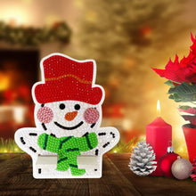 Load image into Gallery viewer, Diamond Painting Desktop Cellphone Stand Best Gift for Girls (Christmas Snowman)