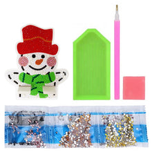Load image into Gallery viewer, Diamond Painting Desktop Cellphone Stand Best Gift for Girls (Christmas Snowman)