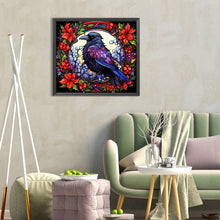 Load image into Gallery viewer, Diamond Painting - Full Round - glass art bird (35*30CM)