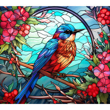 Load image into Gallery viewer, Diamond Painting - Full Round - glass art bird (35*30CM)
