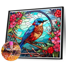 Load image into Gallery viewer, Diamond Painting - Full Round - glass art bird (35*30CM)