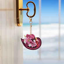 Load image into Gallery viewer, 6PCS Double Sided Special Shape Diamond Painting Keychain (Vintage Cowboy Hat)