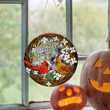 Load image into Gallery viewer, Suncatcher Double Sided Diamond Painting Hanging Sign (Freckled Bird #3)