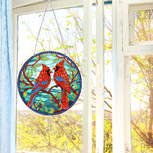 Load image into Gallery viewer, Suncatcher Double Sided Diamond Painting Hanging Sign (Freckled Bird #5)