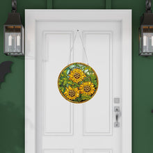 Load image into Gallery viewer, Suncatcher Double Sided Diamond Painting Hanging Sign (Sunflower #6)