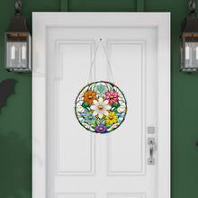 Load image into Gallery viewer, Suncatcher Double Sided Diamond Painting Hanging Sign (Colorful Flower)