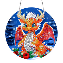 Load image into Gallery viewer, Suncatcher Double Sided Special Shape Crystal Painting Ornaments Pumpkin Monster