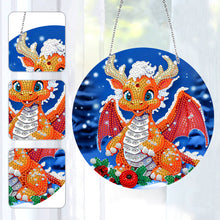 Load image into Gallery viewer, Suncatcher Double Sided Special Shape Crystal Painting Ornaments Pumpkin Monster