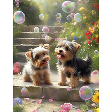 Load image into Gallery viewer, Diamond Painting - Full Square - Yorkshire puppy (30*40CM)