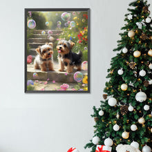 Load image into Gallery viewer, Diamond Painting - Full Square - Yorkshire puppy (30*40CM)