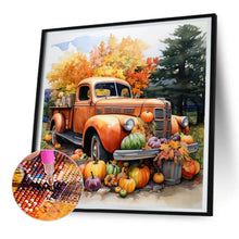 Load image into Gallery viewer, Diamond Painting - Full Round - pumpkin vintage car (30*30CM)