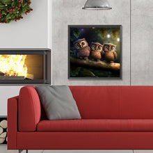 Load image into Gallery viewer, Diamond Painting - Full Round - owl (30*30CM)
