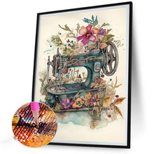 Load image into Gallery viewer, Diamond Painting - Partial Special Shaped - sewing machine (30*40CM)