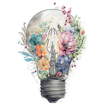 Load image into Gallery viewer, Diamond Painting - Partial Special Shaped - Light bulb (30*40CM)