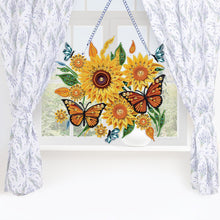 Load image into Gallery viewer, Special Shape DIY Diamond Painting Ornaments Sunflower Crystal Painting Ornament