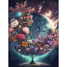 Load image into Gallery viewer, Diamond Painting - Full Round - Flowers and World Tree (30*40CM)