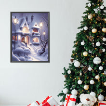 Load image into Gallery viewer, Diamond Painting - Full Round - Snowy night street scene (30*40CM)