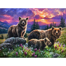 Load image into Gallery viewer, Diamond Painting - Full Round - brown bear (40*30CM)