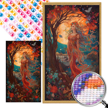 Load image into Gallery viewer, AB Diamond Painting - Full Round - Beauty under the moon (40*70CM)