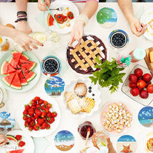 Load image into Gallery viewer, 8PCS Special Shape Diamond Painting Art Coaster Kit (Beach Holiday)