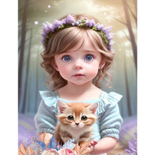 Load image into Gallery viewer, Diamond Painting - Full Square - Cute pets and girls (30*40CM)