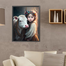 Load image into Gallery viewer, Diamond Painting - Full Square - Cute pets and girls (30*40CM)