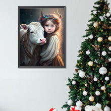 Load image into Gallery viewer, Diamond Painting - Full Square - Cute pets and girls (30*40CM)