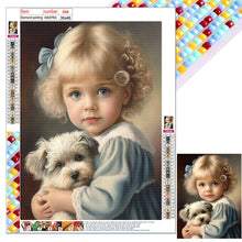Load image into Gallery viewer, Diamond Painting - Full Square - Cute pets and girls (30*40CM)