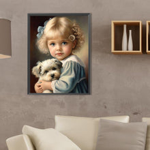 Load image into Gallery viewer, Diamond Painting - Full Square - Cute pets and girls (30*40CM)