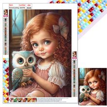 Load image into Gallery viewer, Diamond Painting - Full Square - Cute pets and girls (30*40CM)