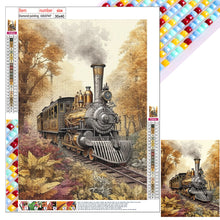 Load image into Gallery viewer, Diamond Painting - Full Square - woods train (30*40CM)