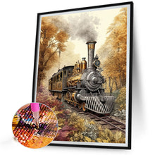 Load image into Gallery viewer, Diamond Painting - Full Square - woods train (30*40CM)