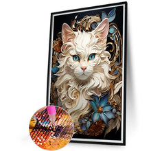 Load image into Gallery viewer, Diamond Painting - Full Round - white cat (40*60CM)