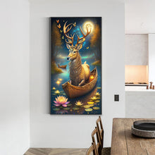 Load image into Gallery viewer, Diamond Painting - Full Round - Deer on the boat (40*70CM)