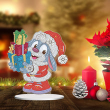 Load image into Gallery viewer, Special Shape Diamond Art Table Decor for Home Office Table Decor (Xmas Bunny#2)
