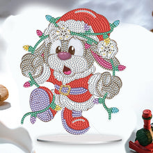 Load image into Gallery viewer, Special Shape Diamond Art Table Decor for Home Office Table Decor (Xmas Bunny#3)