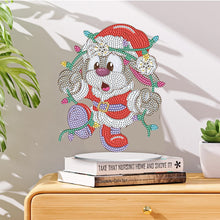 Load image into Gallery viewer, Special Shape Diamond Art Table Decor for Home Office Table Decor (Xmas Bunny#3)
