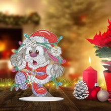 Load image into Gallery viewer, Special Shape Diamond Art Table Decor for Home Office Table Decor (Xmas Bunny#3)