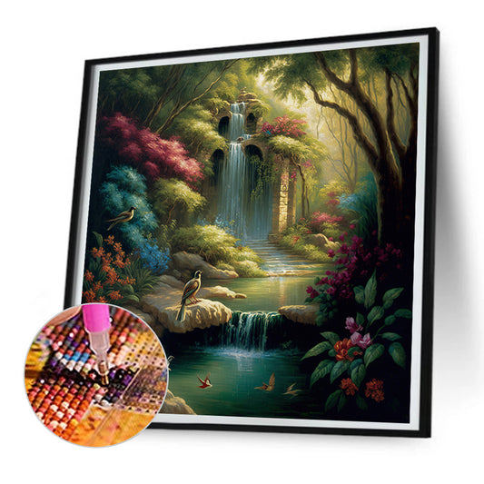 Diamond Painting - Full Round - Secret place in the woods (30*30CM)