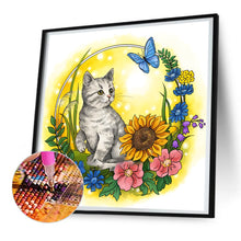 Load image into Gallery viewer, Diamond Painting - Full Round - kitten (30*30CM)