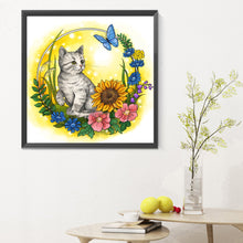 Load image into Gallery viewer, Diamond Painting - Full Round - kitten (30*30CM)