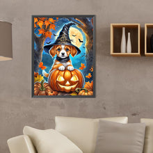 Load image into Gallery viewer, Diamond Painting - Full Round - halloween cats and dogs (30*40CM)
