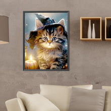 Load image into Gallery viewer, Diamond Painting - Full Round - halloween cats and dogs (30*40CM)
