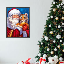Load image into Gallery viewer, Diamond Painting - Full Round - Santa Claus and Little Tiger (30*40CM)