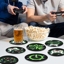 Load image into Gallery viewer, 8PCS Special Shape Diamond Painting DIY Coaster with Holder (Games)