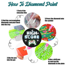 Load image into Gallery viewer, 8PCS Special Shape Diamond Painting DIY Coaster with Holder (Games)