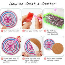 Load image into Gallery viewer, 8PCS Special Shape Diamond Painting DIY Coaster with Holder (Candy)