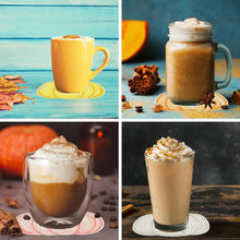 Load image into Gallery viewer, 8PCS Special Shape Diamond Painting DIY Coaster with Holder (Pumpkins)